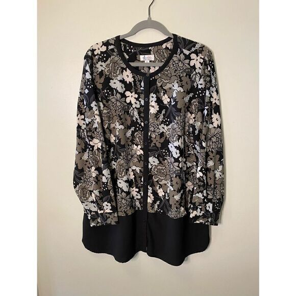 Denim & Company Button Front Jacket - Picture 2 of 6